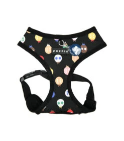 HA1957 Harnais Motif Coccinelle Noir Lady Beetle Puppia