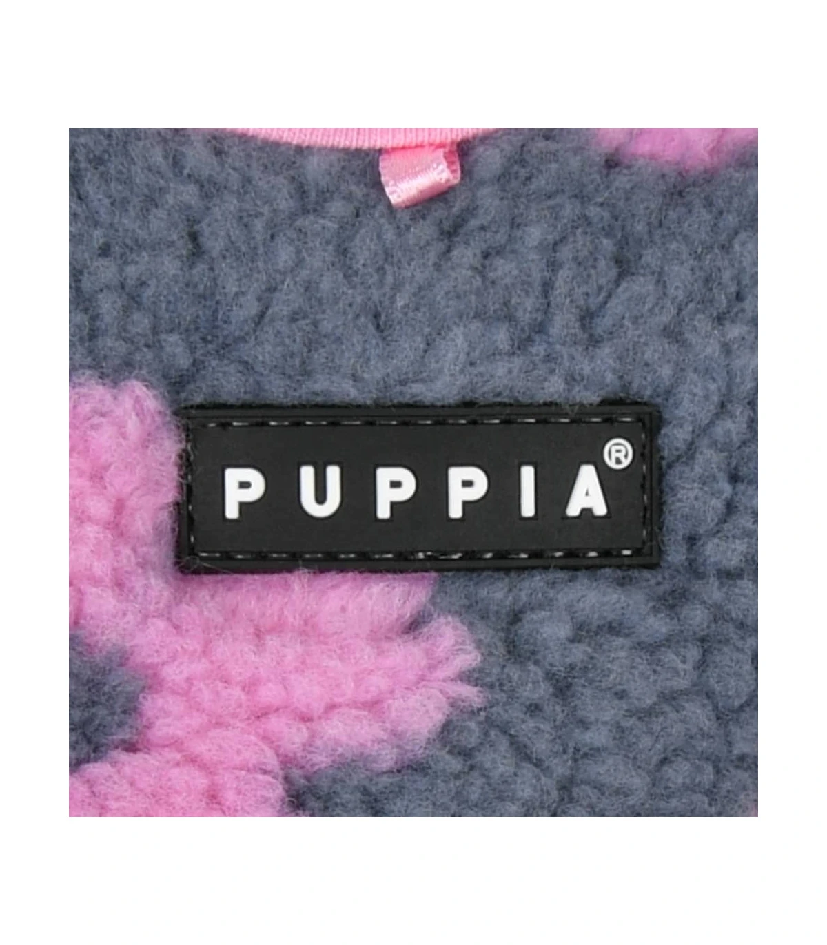 HA1975 Harnais Doudou Façon Mouton Imprimé Fleurs Grises Et Roses Ren Puppia 3 HA1975 Harnais Doudou Façon Mouton Imprimé Fleurs Grises Et Roses Ren Puppia – Image 3