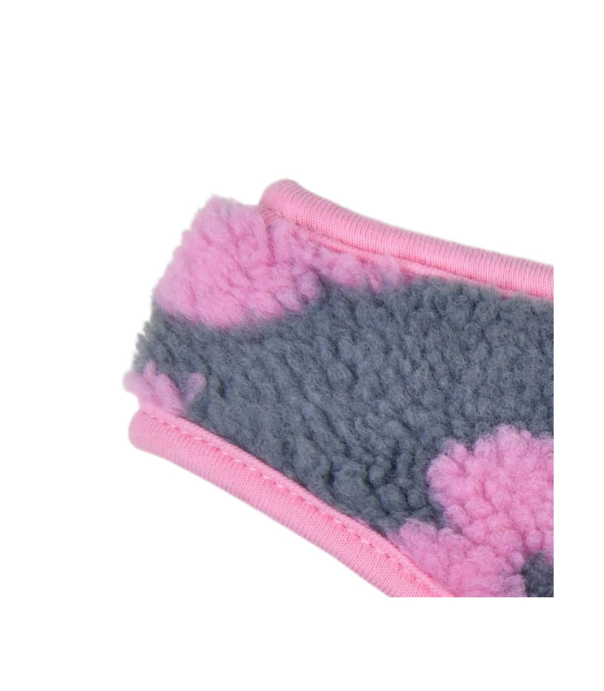 HA1975 Harnais Doudou Façon Mouton Imprimé Fleurs Grises Et Roses Ren Puppia 5 HA1975 Harnais Doudou Façon Mouton Imprimé Fleurs Grises Et Roses Ren Puppia – Image 5