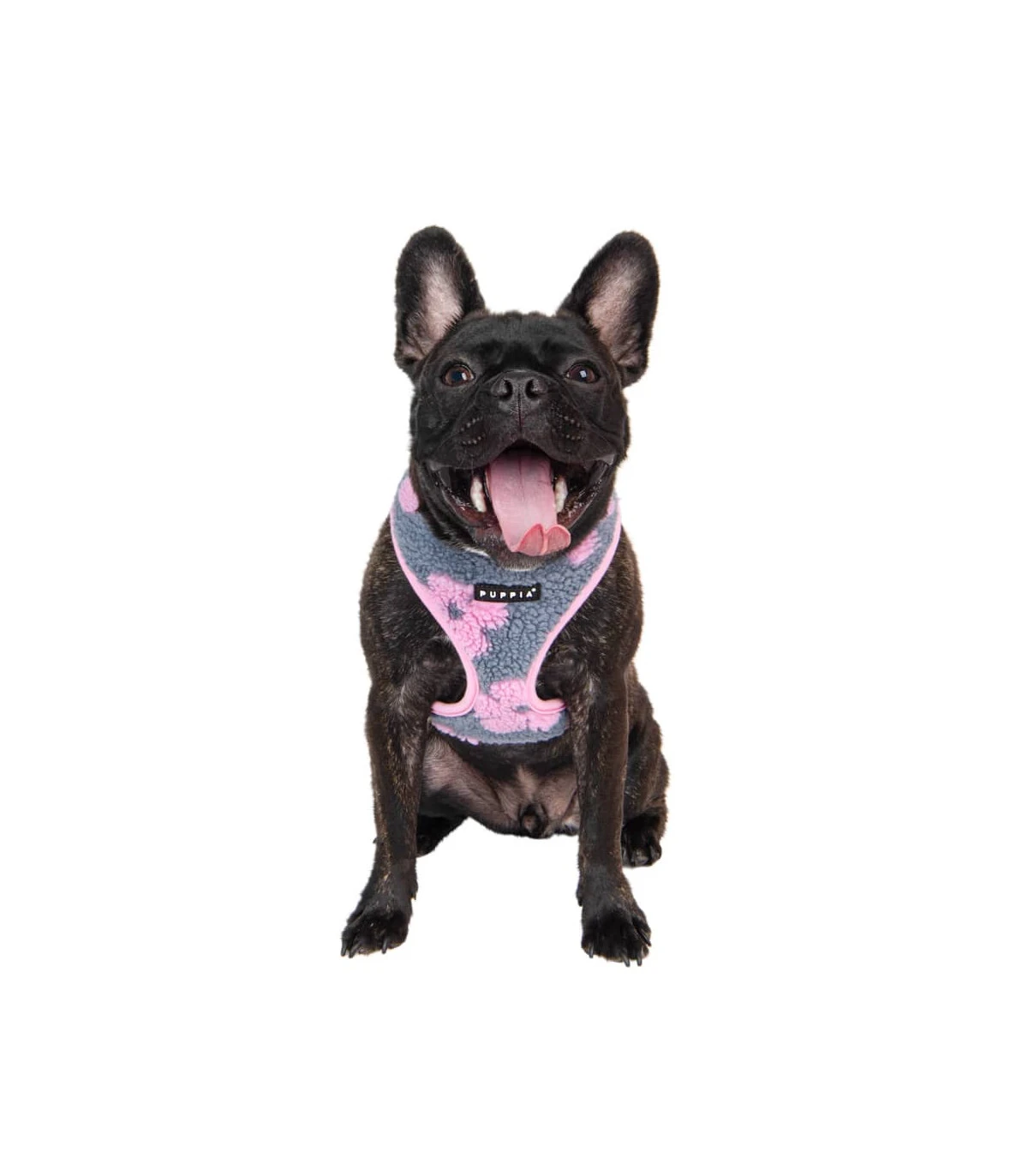 HA1975 Harnais Doudou Façon Mouton Imprimé Fleurs Grises Et Roses Ren Puppia 8 HA1975 Harnais Doudou Façon Mouton Imprimé Fleurs Grises Et Roses Ren Puppia – Image 8