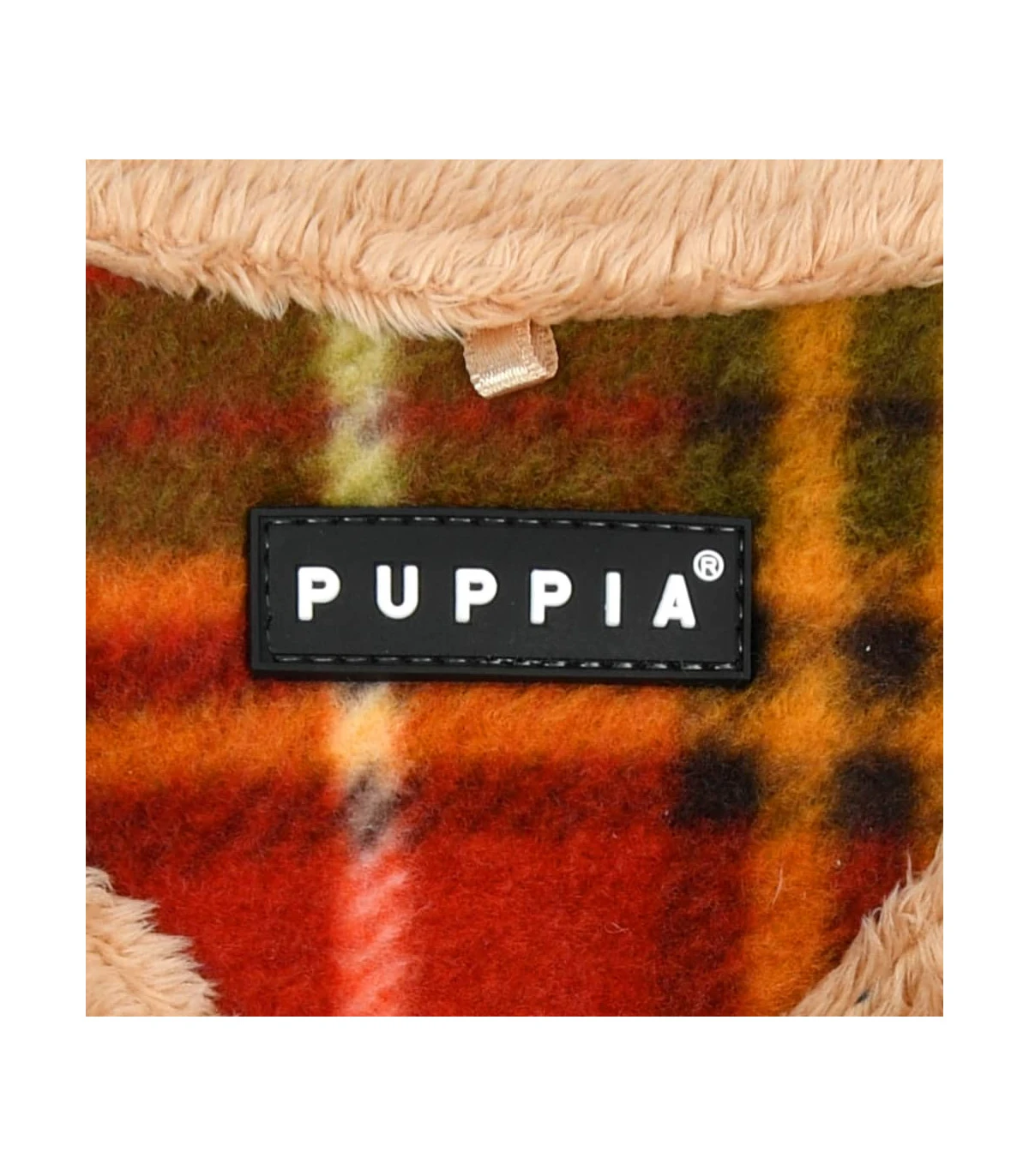 HA1985 Harnais Fourré écossais Beige Et Rouge Norman Puppia 3 HA1985 Harnais Fourré écossais Beige Et Rouge Norman Puppia – Image 3