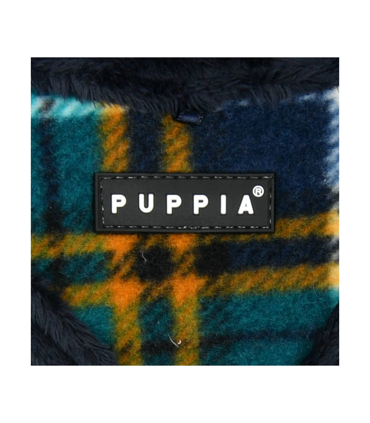 HA1985 Harnais Fourré écossais Navy Et Jaune Norman Puppia 5 HA1985 Harnais Fourré écossais Navy Et Jaune Norman Puppia – Image 5