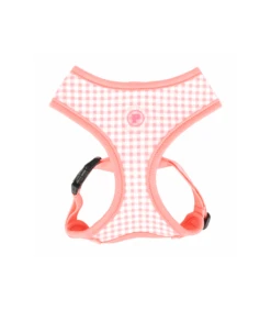 HA7656 Harnais En Tissu Vichy Rose Alaia Pinkaholic