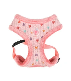 HA7672 Harnais Fourré En Tissu Coeur Merry Rose Pinkaholic