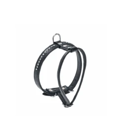 Harnais En Cuir Et Strass Noir éclat Bobby
