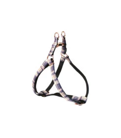 Harnais Réglable En Tissu écossais Violet Edinburg Croci