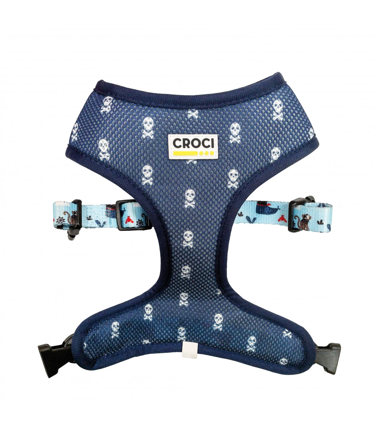 Harnais En Tissu Réversible Et Réglable Imprimé Pirates Croci 1 Harnais En Tissu Réversible Et Réglable Imprimé Pirates Croci