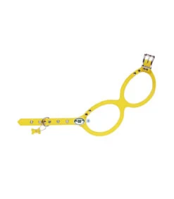 Harnais Lunette En Cuir Jaune Buddy Belts