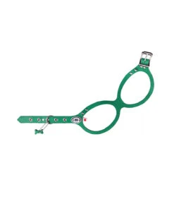 Harnais Lunette En Cuir Vert Buddy Belts
