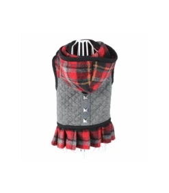 Harnais Robe écossais Rouge Karen Croci