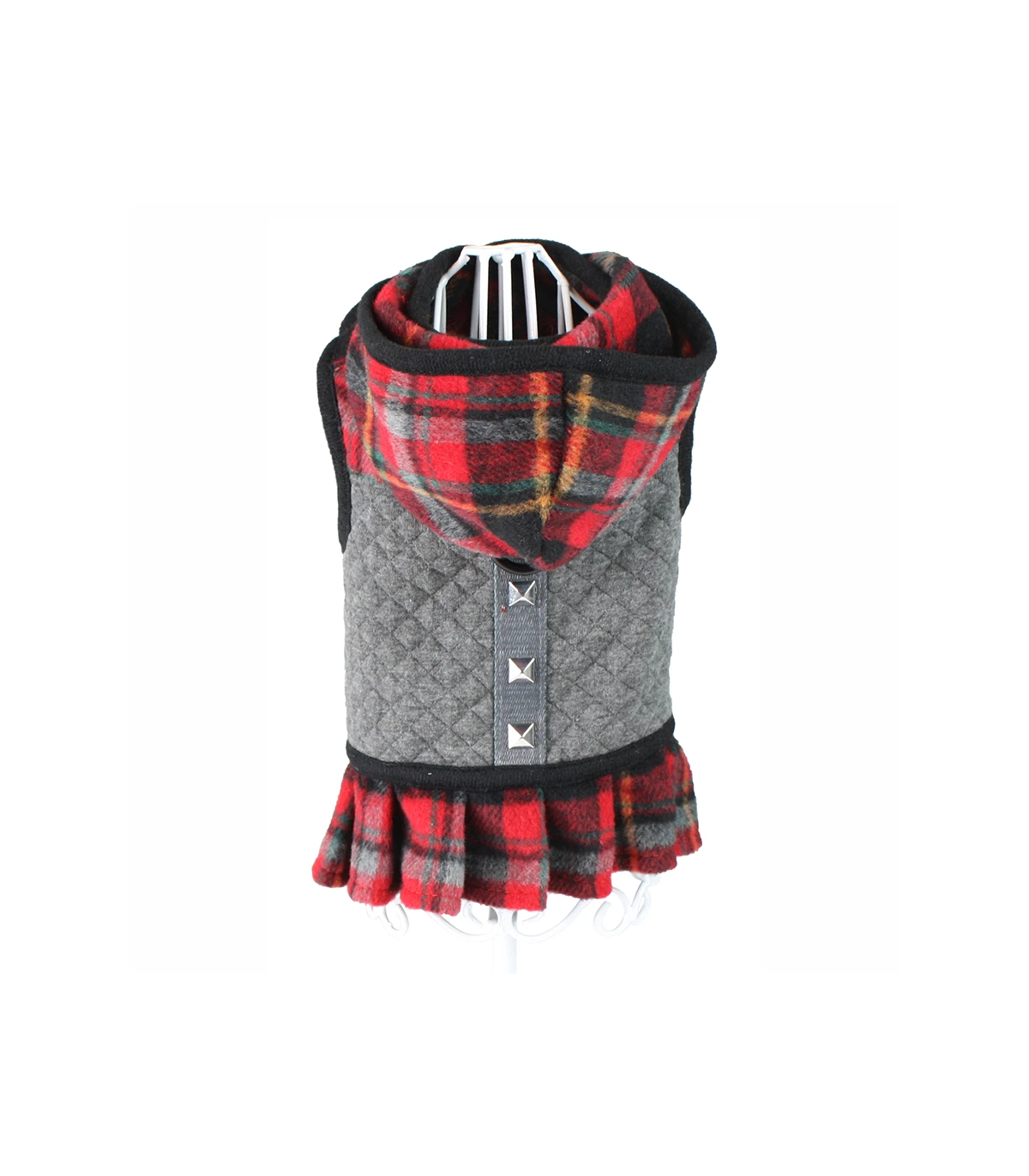 Harnais Robe écossais Rouge Karen Croci 1 Harnais Robe écossais Rouge Karen Croci