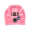 HB1661 Harnais Veste Fourré Façon Peau Peche Pink Puppia