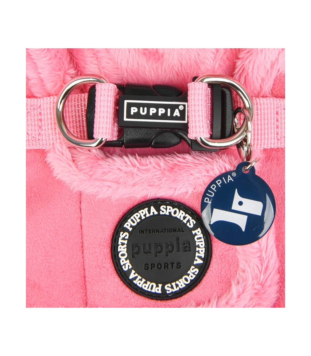 HB1661 Harnais Veste Fourré Façon Peau Peche Pink Puppia 5 HB1661 Harnais Veste Fourré Façon Peau Peche Pink Puppia – Image 5