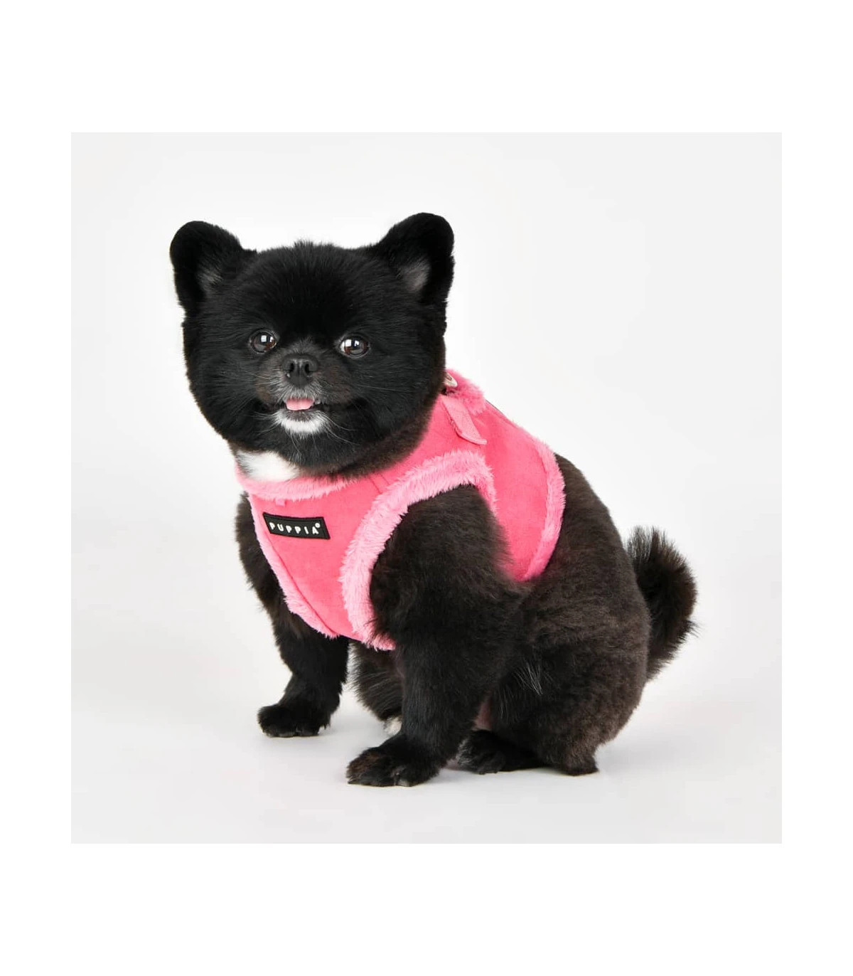 HB1661 Harnais Veste Fourré Façon Peau Peche Pink Puppia 9 HB1661 Harnais Veste Fourré Façon Peau Peche Pink Puppia – Image 9