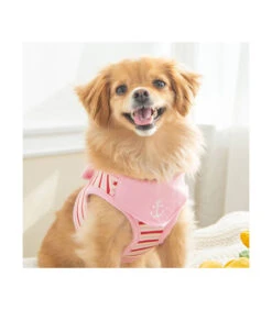 HB1832 Harnais Veste Imprimé Marin Rose Seaman Puppia -Animaux Amour Promos Boutique hb1832 harnais veste imprime marin rose seaman puppia 3