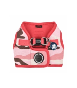 HB1906 Harnais Veste En Nylon Camouflage Rose Lance Puppia