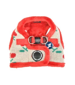 HB1925 Harnais Veste Fourré En Maille Et Cerise Red Cheryl Puppia