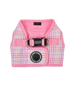 HB1965 Harnais Veste Ă Carreaux Rose Luke Puppia