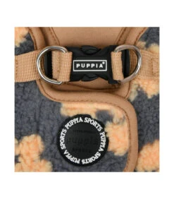 HB1975 Harnais Veste Doudou Façon Mouton Imprimé Fleurs Grises Et Beige Ren Puppia -Animaux Amour Promos Boutique hb1975 harnais veste doudou facon mouton imprime fleurs grises et beige ren puppia 5