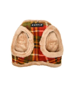 HB1985 Harnais Veste Fourré écossais Beige Et Rouge Norman Puppia -Animaux Amour Promos Boutique hb1985 harnais veste fourre ecossais beige et rouge norman puppia 2