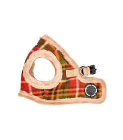 HB1985 Harnais Veste Fourré écossais Beige Et Rouge Norman Puppia -Animaux Amour Promos Boutique hb1985 harnais veste fourre ecossais beige et rouge norman puppia 3