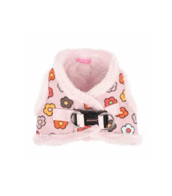 HB7645 Harnais Veste Fourré Aconite Rose Pinkaholic