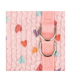 HJ7672 Harnais Veste Fourré En Tissu Coeur Merry Rose Pinkaholic -Animaux Amour Promos Boutique hb7672 harnais veste en tissu coeur merry rose pinkaholic 3