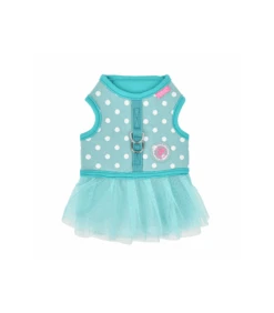 HD7624 Harnais Robe à Pois Bleu Ida Pinkaholic