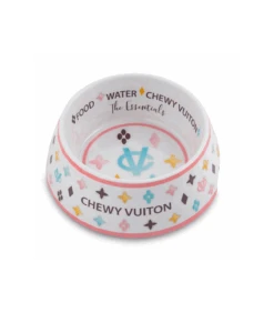 HDD-200 Gamelle White Chewy Vuiton Haute Diggity Dog