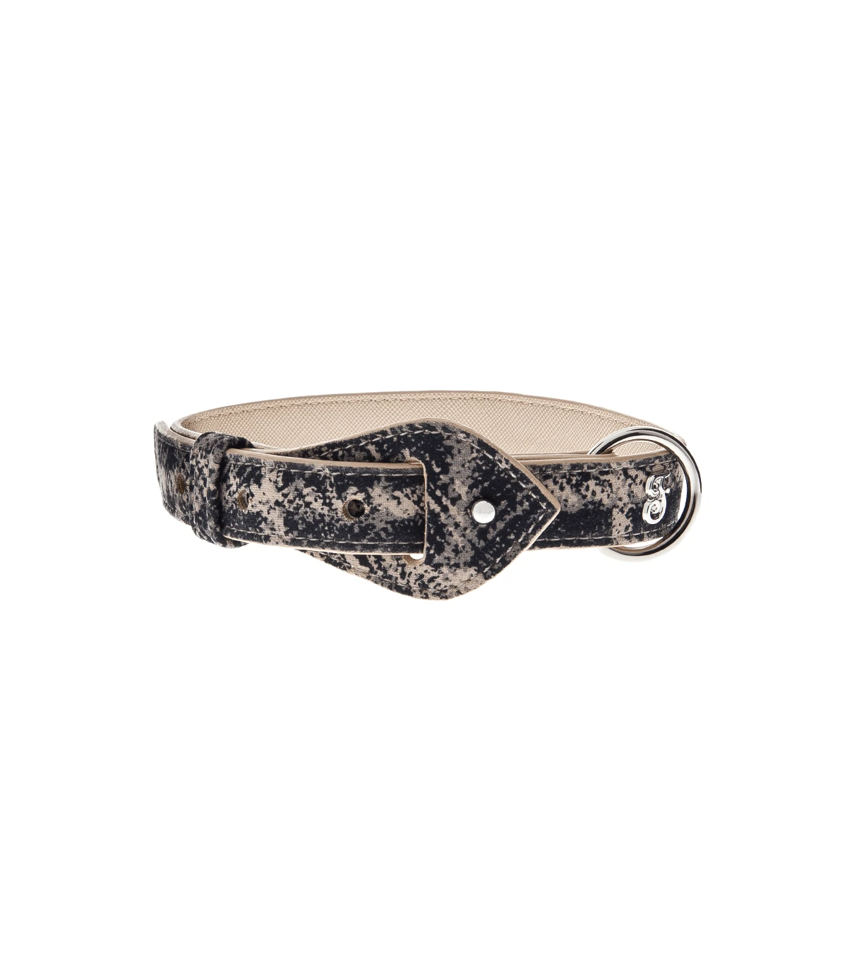 HI1043-PDP Collier Imprimé Carreaux Mokka Ferribiella 1 HI1043-PDP Collier Imprimé Carreaux Mokka Ferribiella