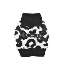 HJ1930 Harnais Pull 2 En 1 Léopard Black Serval Puppia