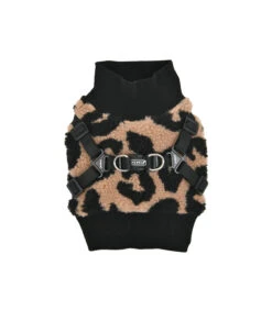 HJ1930 Harnais Pull 2 En 1 Léopard Beige Serval Puppia