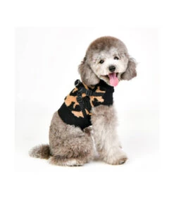 HJ1930 Harnais Pull 2 En 1 Léopard Beige Serval Puppia -Animaux Amour Promos Boutique hj1930 harnais pull leopard beige puppia 1 5