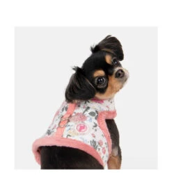 HJ7726 Harnais Veste Fourré Imprimé Fleuri Ivoire Calla Pinkaholic -Animaux Amour Promos Boutique hj7726 harnais veste fourre imprime fleuri ivoire calla pinkaholic 5