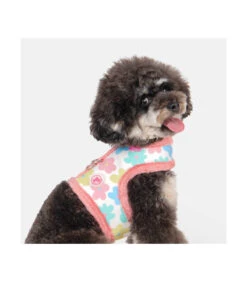 HJ7731 Harnais Veste Fourré Imprimé Année 70 Rose Heather Pinkaholic -Animaux Amour Promos Boutique hj7731 harnais veste fourre imprime annee 70 rose heather pinkaholic 5