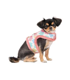 HJ7731 Harnais Veste Fourré Imprimé Année 70 Rose Heather Pinkaholic -Animaux Amour Promos Boutique hj7731 harnais veste fourre imprime annee 70 rose heather pinkaholic 6