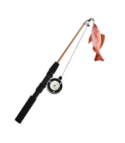 Jouet Canne Ă PĂŞche Pour Chat Avec Moulinet Fishing Rod Freedog