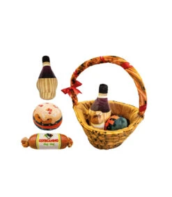 Jouet En Peluche Panier Garni Gourmand Croci