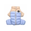JP1675 Doudoune 4 Pattes Ultralight Beige/Bleu Puppia