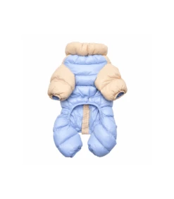JP1675 Doudoune 4 Pattes Ultralight Beige/Bleu Puppia -Animaux Amour Promos Boutique jp1675 doudoune 4 pattes ultralight beigebleu puppia 2