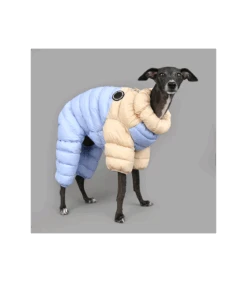 JP1675 Doudoune 4 Pattes Ultralight Beige/Bleu Puppia -Animaux Amour Promos Boutique jp1675 doudoune 4 pattes ultralight beigebleu puppia 5