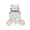 JP1938 Doudoune 4 Pattes Rembourré Avec Harnais Integrer Harness Jumsuit Grey Puppia