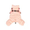 JP1938 Doudoune 4 Pattes Rembourré Avec Harnais Integrer Harness Jumsuit Pink Puppia