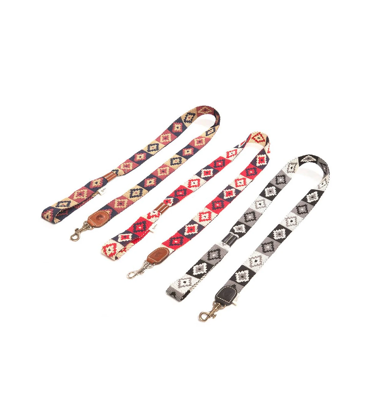 Laisse En Coton Tressé Style Ethnique Indian Noir Buddys 3 Laisse En Coton Tressé Style Ethnique Indian Noir Buddys – Image 3