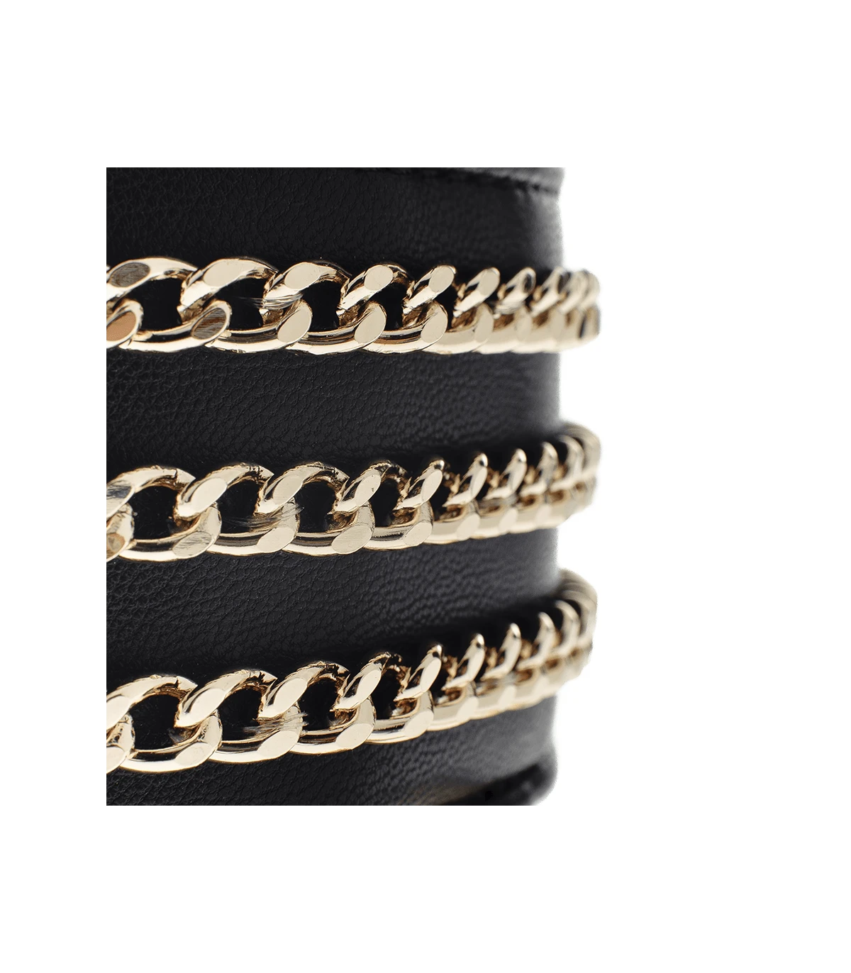 LDR011-N Collier Levrier En Simili Cuir Noir Dangerouge Ferribiella 3 LDR011-N Collier Levrier En Simili Cuir Noir Dangerouge Ferribiella – Image 3