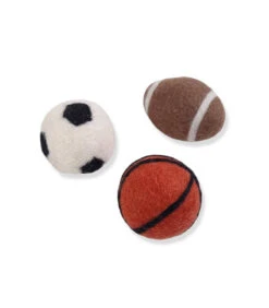 Lot De Balles Pour Chat Fait Main En Coton Organic Ucdlm