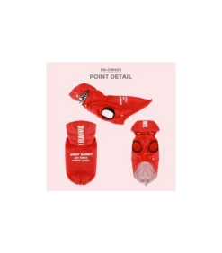 OW403 Imperméable Magagio Raincoat Red -Animaux Amour Promos Boutique ow403 impermeable magagio raincoat red 3