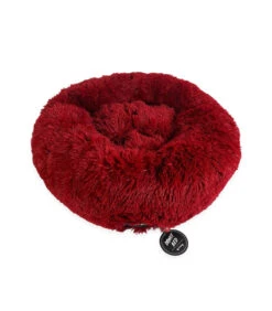 Panier Donut Ultra Moelleux En Fausse Fourrure Red Freedog -Animaux Amour Promos Boutique panier donut ultra moelleux en fausse fourrure red freedog 2