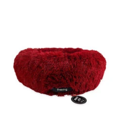 Panier Donut Ultra Moelleux En Fausse Fourrure Red Freedog