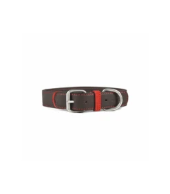 PELG Label Collier Cuir Bicolore Marron United Pets